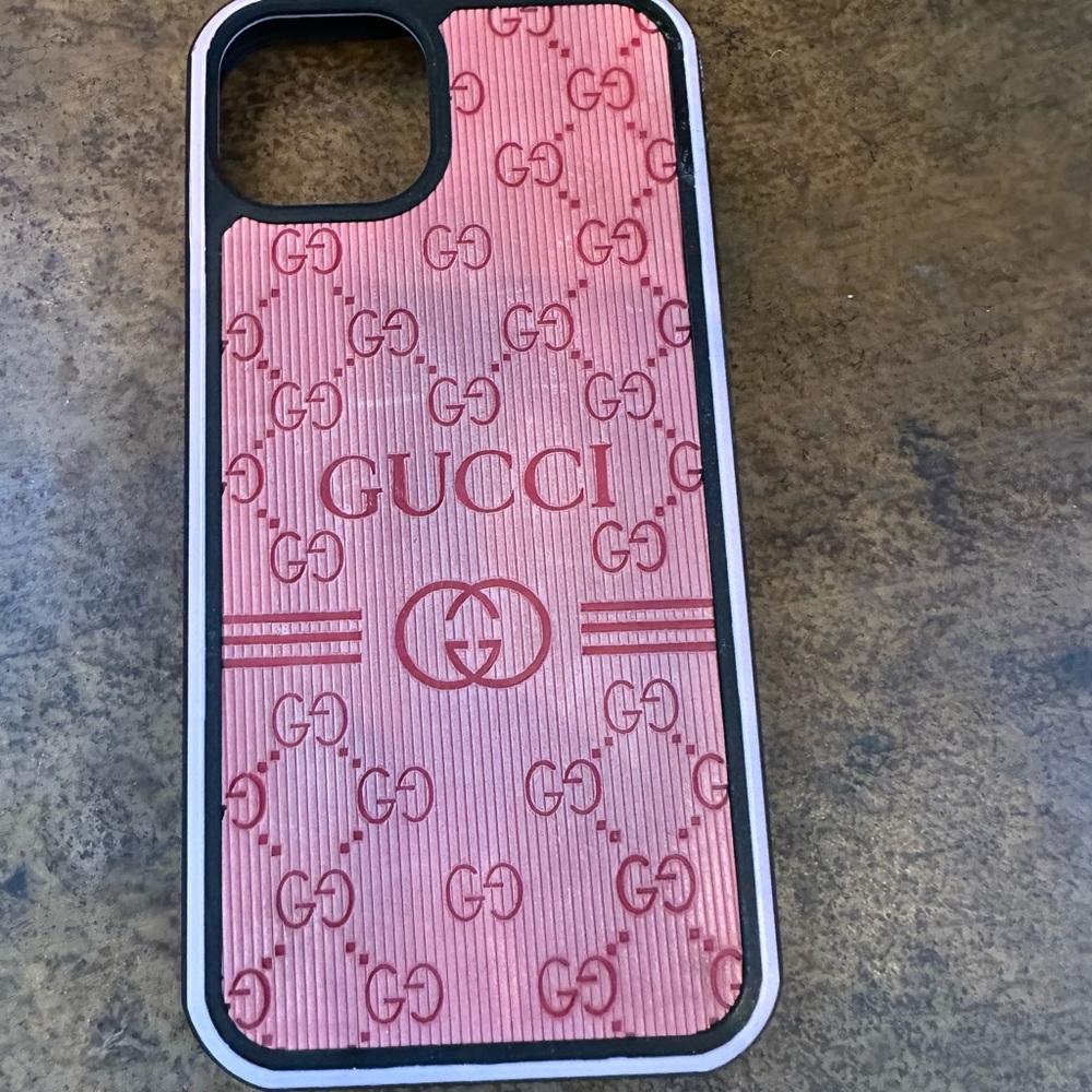 Gucci Pink Monogram iPhone Case